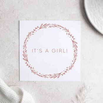 New Baby Girl Personalised Keepsake Box Filled, 5 of 12