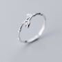 Sterling Silver Bamboo Design Adjustable Ring, thumbnail 1 of 4