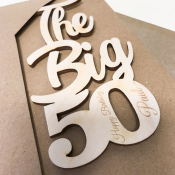 Personalised Big 50 Birthday Card, 4 of 9