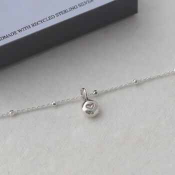 Silver Nugget Of Love Bracelet, 4 of 4