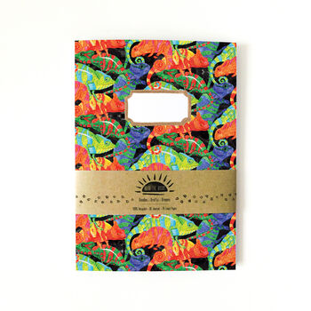 Camouflage Of Chameleons Print A5 Lined Journal, 5 of 10