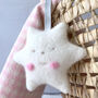 Star Cashmere Baby Teether In Personalised Gift Box, thumbnail 3 of 12