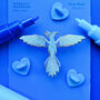 Blue Phoenix Enamel Pin, thumbnail 1 of 1