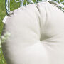 Traditional Round Grey Garden Seat Pads, thumbnail 4 of 5