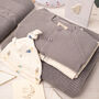 Space Rocket Dark Grey Baby Boy Gift Box, thumbnail 1 of 11