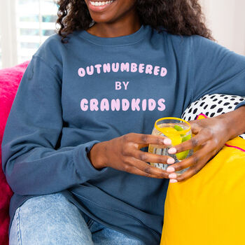'Outnumbered By Grandkids' Grandma Sweatshirt, 3 of 12