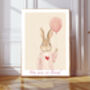 Bunny Rabbit You Are Loved Nursery Art Print, thumbnail 1 of 3