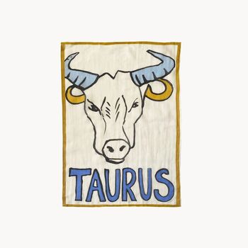 Zodiac Sign Printed Tea Towel, 6 of 8