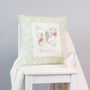 Personalised Sprig Print Butterfly Cushion, thumbnail 2 of 10