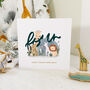 Safari Friends 4th Birthday Card, thumbnail 2 of 2