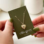 Birthstone Heart Locket 18k Gold Plated Necklace, thumbnail 4 of 12