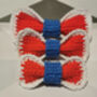 Hand Crocheted 100% Cotton Celebration Pet Bow Tie, thumbnail 3 of 4