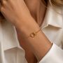 Mother Of The Bride Or Groom Interlocking Gold Bracelet, thumbnail 2 of 7