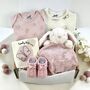 Butterflies And Bunny New Baby Girl Gift Set, thumbnail 1 of 7