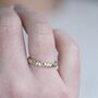 Pebble Solid Yellow Gold Ring, thumbnail 2 of 4