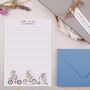 A5 Personalised Letter Writing Paper Cycling Mice, thumbnail 3 of 4