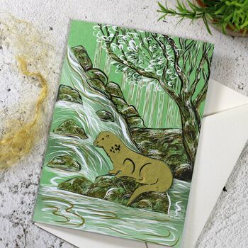 Plantable Otter Seed Paper Card, 2 of 5