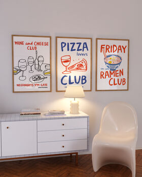 Club Food Art Print | Dining And Kitchen Decor, 6 of 6