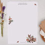 A4 Personalised Letter Writing Paper Woodland Deer, thumbnail 1 of 5