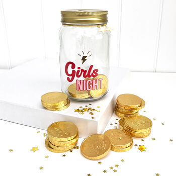Money Box Jar With Chocolate Coins, 8 of 8