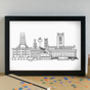 Liverpool Landmarks Skyline Art Print Unframed, thumbnail 3 of 5