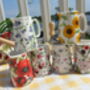 Set Of Six Cream Jugs In Assorted Floral Designs, thumbnail 6 of 10