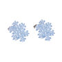 Perspex And Silver Snowflake Stud Earrings, thumbnail 5 of 8