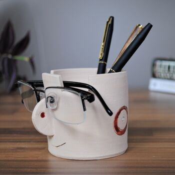 Personalised Ceramic Glasses And Pencil Holder, 5 of 8