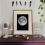 Personalised Lunar Moon Artwork, thumbnail 4 of 9