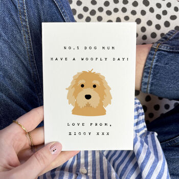 Personalised No.One 'Dog Mum' 'Dog Dad' Birthday Card, 2 of 11