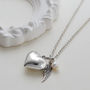 Sterling Silver Love Heart Necklace, thumbnail 2 of 6