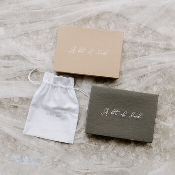 Celestial Ivory And Blue Satin Garter, 6 of 9