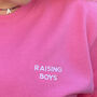 Raising Boys Sweatshirt Baby Blue Or Candy Pink, thumbnail 4 of 5