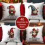 Personalised Christmas Gonk Gnome Gift Cushion, thumbnail 1 of 9