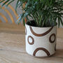 Terracotta Plant Pot Black And White, thumbnail 2 of 4