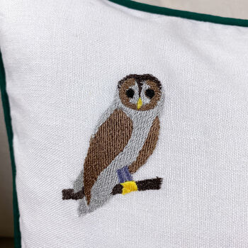 Children's Woodland Embroidered Nursery Cushion, 4 of 7