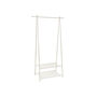 Two Tier White Storage Shelf Clothes Coat Rack Stand, thumbnail 3 of 7