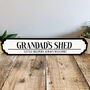 Personalised Shed Road Sign, thumbnail 1 of 5