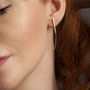 Sterling Silver Bar And Chain Earrings, thumbnail 6 of 12