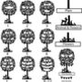 Personalised A4 Mdf Floral Family Tree Optional Style, Frame And Colours, thumbnail 6 of 6