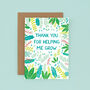 Thank You For Helping Me Grow, Thank You Teacher Card, thumbnail 2 of 2