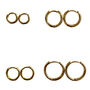 Multi Size Gold Hoops, thumbnail 3 of 3