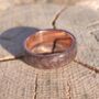 Copper Ring With Welsh Heather Blue Slate, thumbnail 5 of 6