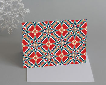 Pack Of Five Colourful Individual Christmas Cards, 5 of 8