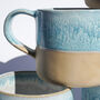 Handmade Large Ceramic Oasis Double Glazed Blue Mug, thumbnail 9 of 10