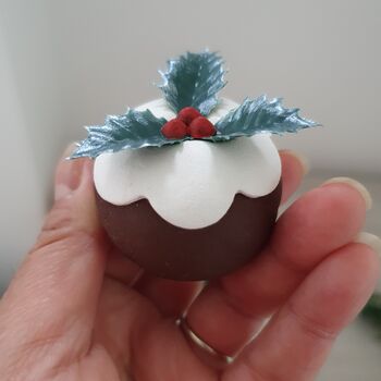 Mini Clay Christmas Pudding, 5 of 6