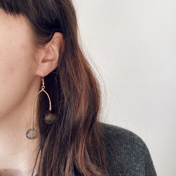 Asymmetrical Agate Earrings, 5 of 11