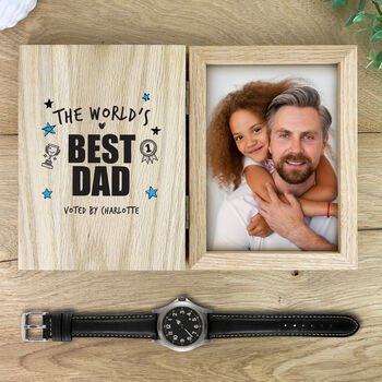 Personalised The World's Best Dad Book Photo Frame, 2 of 6