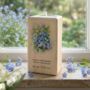Personalised Forget Me Not Design Wooden Tea Light Holder 10cm, thumbnail 1 of 6