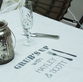 Personalised Organic Table Linen Gift Set, 9 of 9